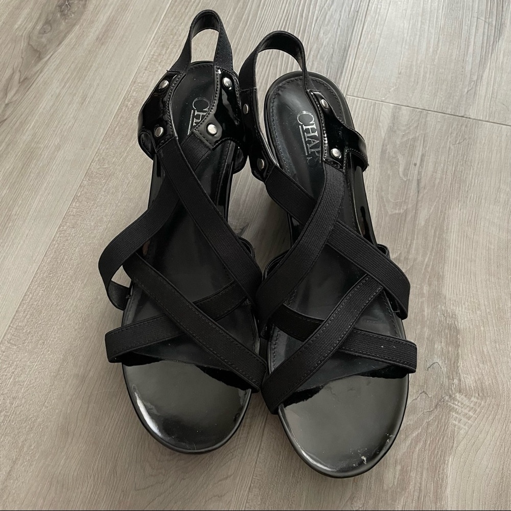 Chaps Wedge Sandals 8